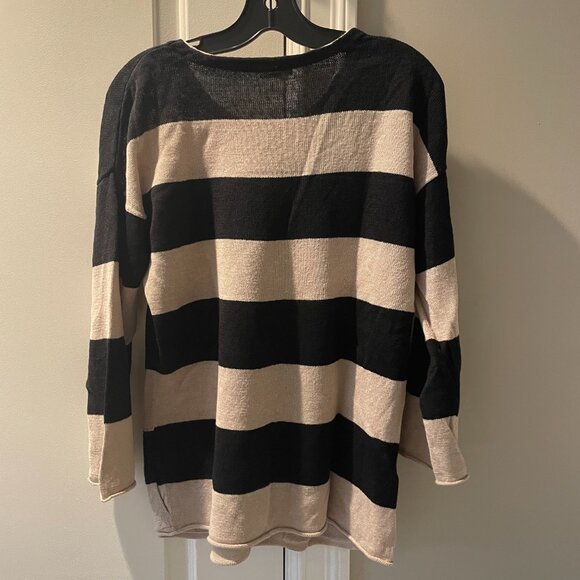 EILEEN FISHER PETITE striped sweater PL petite large - Picture 7 of 10
